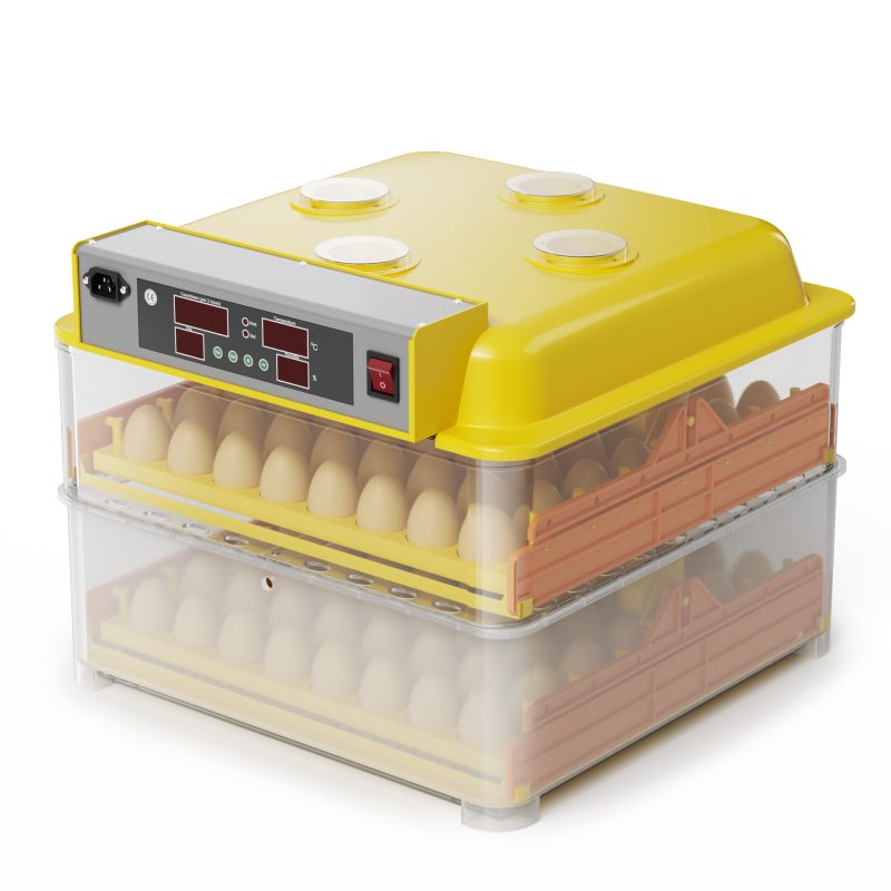 “WQ-112 Automatic Breeding Machine incubator for 112 eggs with automatic egg turning, temperature and humidity control for poultry hatching.”
