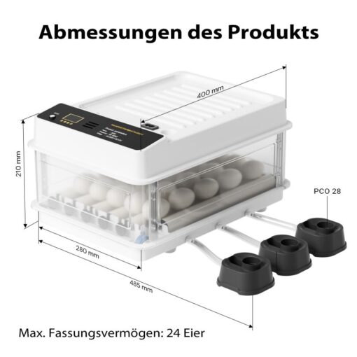 Fudajo Incubator for 24 Eggs Fully Automatic - Image 2